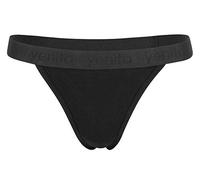 Yenita Bambus Damen Unterwäsche, String Tanga, Schwarz, Gr. L