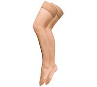 Yenita Hochwertige Halterlose Strümpfe 15 Den, Strapse in weiss, schwarz, rot, haut mit Spitze, im 2er Pack