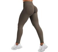 YEOREO SoftHue Invisible Scrunch Sport Leggings Damen Nahtlose Push Up Blickdicht Gym Yoga Sport Leggings High Waist Sportleggins Damen Lang Kaffee S