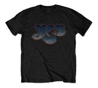 Rocks Off T-Shirt Yes Vintage-Logo Schwarz S Unisex