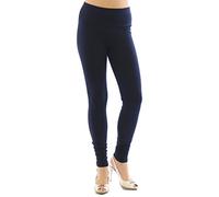YESET Damen Leggings hoher Bund Lange Hose Leggins lang Baumwolle Wäsche dunkelblau XL