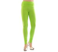YESET Damen Leggings hoher Bund Lange Hose Leggins lang Baumwolle Wäsche hellgrün XL