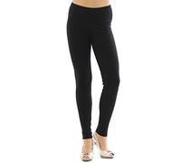 YESET Damen Leggings hoher Bund Lange Hose Leggins lang Baumwolle Wäsche schwarz XL