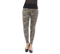 YESET Damen Leggings lang hoher Bund Hose Blickdicht Leo Leopard Leopard-braun-6 L