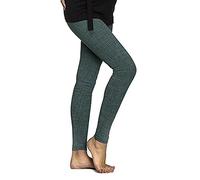 YESET Damen Leggings lang hoher Bund Hose Muster Leggins Stretch gekämmte Baumwolle Muster-14 L