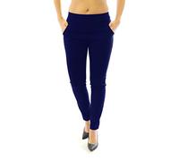 YESET Hose Stretch Stretchhose Elegante Stoffhose Schlupfhose Legging blau 158 38-L