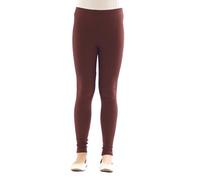 YESET Kinder Mädchen Leggings lang Blickdicht aus Baumwolle Hose Jungen Braun 92