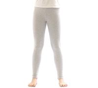 YESET Kinder Thermo Mädchen Leggings Fleece Hose lang Leggins aus Baumwolle hellgrau 146