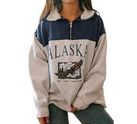 Yesgirl Hoodie Damen Kapuzenpullover Herbst Winter Frauen Freizeit Sport Langarm Sweatshirt Streetwear Kapuzenpulli Tops 01 A Blau S