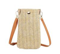 Yesimola Handytasche Zum Umhängen Damen,Strohtaschen Damen Frauen,Strohtaschen für Frauen Crossbody Strand Tasche,Klein,praktisch & stilvoll,Tertasche Mit Langem Gurt,Bohemien,für Reisen,Urlaub,Strand