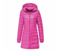 Yeuyyben Daunenjacke Frauen Winter Warme Jacken Damen Lange Leichte Weiße Ente Daunenjacke Ultraleicht Mit Kapuze Tragbare Daunenmantel, rosarot, 46