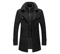Yeuyyben Jacke Doppelkragen Herren Reißverschluss Knöpfe Mantel Herren Mantel Für Reisen