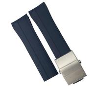 yeziu Gummiarmband für MIDO M026 Ocean Star HydroConquest Wasserdichter Sportuhrenarmband-Ersatz(Blue silver,22mm)