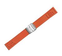 yeziu Schnellverschluss-Uhrenarmband aus Gummi für Luminox 3501, 8831, 3749, 3741(Oranges)