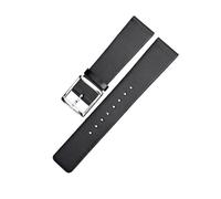 yeziu Spezielles Uhrenarmband für CK K76211/271 K2G2G4 Nadelschnalle, schwarzes, wasserdichtes Lederarmband für Damen und Herren(Black)