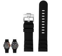 yeziu Uhrenarmbänder aus Harzsilikon für Luminox 3749 3741 3723 3729 Armband(Blacks,24mm)