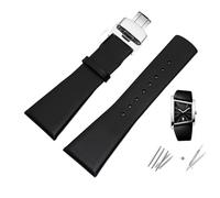 yeziu Uhrenarmband aus Rindsleder für CK Calvin Klein K0Q21107 K0Q21120 Serie Große Herrenuhrkette 28MM Armband(Black2)