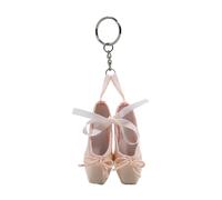 YFZCLYZAXET Modischer Ballettschuh-Schlüsselanhänger, Hängeornament, Schlüsselanhänger, schöne Anhänger, Dekoration für Geldbörse, Tasche, Rucksack, Handtasche, Stoff, Siehe Abbildung