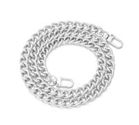 YGLONG Taschenkette 40-100 cm Ersatz-Geldbörsenkette DIY Metall flach mit Schnalle for Messenger Bag Strap Extender Handtasche Zubehör