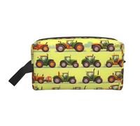 YHBLYKXP Green Fields Farming Machine Print Große Kapazität Reise Pflege Aufbewahrungstasche Tragbare Make-up-Tasche Tägliche Aufbewahrungstasche
