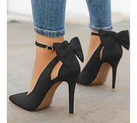 YHCS Frauen spitz auf High Heels Frau Dünne Fersen Damen Sexy Pumps Damen Schnalle Strap Weibliche Mode Bowknot Schuhe Plus Größe 34-43