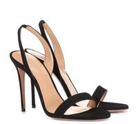 YhdtHSF 12CM Damen Komfort High Heel Slingback Sandalen Sexy Peep Toe Stiletto High Heel Pumps,Schwarz,41 EU