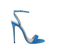 YhdtHSF 12CM Frauen Riemchen Schnürung Knöchelriemen Fersen Spitze offene Zehenpartie Stiletto High Heels Sandalen,Blau,47 EU