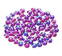 YHMQ DU 2880PCS Stücke Strasssteine, Nagel Kristalle + Strasssteine Für Nägel, Kristall Purple velvet + SS10(2.6+2.8mm)