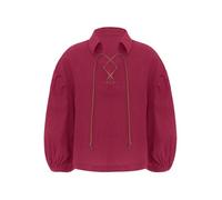 Yhong Kinder Mittelalter Pirat Hemd für Jungen und Mädchen Langarm Renaissance Vintage Hemd Bluse Viktorian Gothic Steampunk Wikinger Bluse Burgundy 128-140