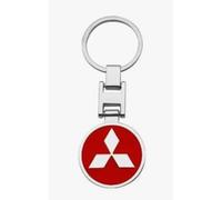 YHRNN Auto Schlüsselanhänger für Mitsubishi ASX L200 Lancer Outlander Pajero, Drehgelenk Schlüsselring sturzsicher Schlüssel Autoschlüssel Zubehör,Black