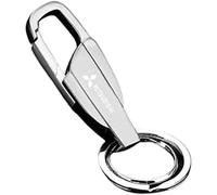 YHRNN Auto Schlüsselanhänger für Mitsubishi ASX Pajero Sport Outlander Grandis, Drehgelenk Schlüsselring sturzsicher Schlüssel Autoschlüssel Zubehör,B