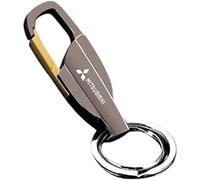 YHRNN Auto Schlüsselanhänger für Mitsubishi ASX Pajero Sport Outlander Grandis, Drehgelenk Schlüsselring sturzsicher Schlüssel Autoschlüssel Zubehör,A