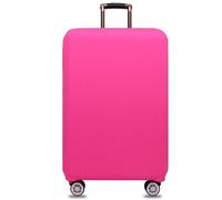 YianBestja Elastisch und Einfarbig Kofferhülle Kofferschutzhülle Schutzhülle Kofferbezug Luggage Gepäck Cover mit Band und Klettverschluss Rosa M (22-24 Zoll)