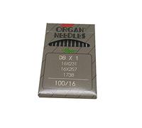 YICBOR DBX1 Organ Nähmaschinennadeln, kompatibel mit Juki DDL-555, DDL-5530, DDL-5550 DDL-8700 DDL-8700-7, Industrielle Lockstich-Nähnadeln, Größe 100/16, 10 Stück