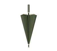 YIDAX Großer Regenschirm Sturmfest, Gerader Regenschirm, Stockschirm Mit Langem Griff, Automatischer Reiseregenschirm, 24 Rippen Golfschirme Für Männer Und Frauen,Dark Green