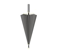 YIDAX Großer Regenschirm Sturmfest, Gerader Regenschirm, Stockschirm Mit Langem Griff, Automatischer Reiseregenschirm, 24 Rippen Golfschirme Für Männer Und Frauen,Grau