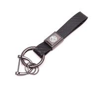 YIFANFENGSHUN Geflochtenes Leder Schlüsselanhänger für MG MG4 2016-2023, Schlüssel Schlüsselband Ersatz Auto Schlüsselring Ersetzen Zubehör für Auto