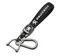 YIFANFENGSHUN Geflochtenes Leder Schlüsselanhänger für Peugeot 308 SW III Wagon Active Pack/308SW GT 2021-2025, Schlüssel Schlüsselband Ersatz Auto Schlüsselring Ersetzen Zubehör für Auto