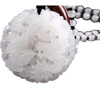 yigedan Halskette mit Anhänger aus natürlichem chinesischem Jade und Phönix