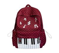 YIGZYCN Laptop-Rucksäcke, hübscher einfacher Rucksack für Schule, Uni, Arbeit, Freizeit, Tagesrucksack, Reisetasche, Rucksack, Geschenk, lässiger Tagesrucksack, Büchertaschen, rot