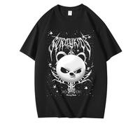 Yijee SKZ00 Felix Hyunjin Changbin Bangchan Lee Know Han T-Shirt World Tour 2025 - Lockeres Harajuku Style KPOP Shirt für Fans, Damen & Herren