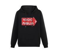 YIJIALIN 1000 Mille Miglia Car Enthusiast Hooded Hoody with Pocket Long Sleeve Mens Sweatshirts Black XXL
