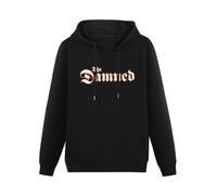 YIJIALIN Men's The Damned Punk Hooded Hoodies Hoodie Pullover Sweatshirts Black XXL