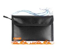 YiJiuBa 2 Stück Feuerfeste Taschen(20.3x12.7cm,5200℉), 3-lagige Feuerfeste Dokumententasche, Feuerfeste Aufbewahrungstasche mit Reißverschluss Signal Blocker Tasche für Geld, Reisepass, Bankkarten