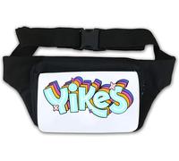 Yikes Gürteltasche mit buntem 3D-Logo, Weiß