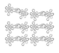 Yilingjc Chinesischer Knoten, Taillenstraffungsclip, Metall, 3/6 Set, verstellbare Plattierungsnadel für lose Hosen und Jeans, Taillen-Fitness-Verlängerungen