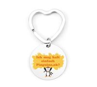 Yilousy Pinguin Geschenk Schlüsselanhänger Pinguin Geschenke für Mädchen Frau-Ich mag halt einfach Pinguine,ok