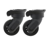 YILWPV 2 Pcs DIY Schwarz Links Rechts Gepäck Schwenk Räder Ersatz Rollen