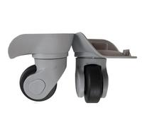 YILWPV 2Pcs Ersatz Gepäck Räder for Koffer Stille Spinner Caster Trolley Zubehör(Grey L)