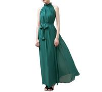 YIMAISZQ Bohemian Kleid Kleiderrock Bohemian Langer Rock-grün-durchschnittlicher Code